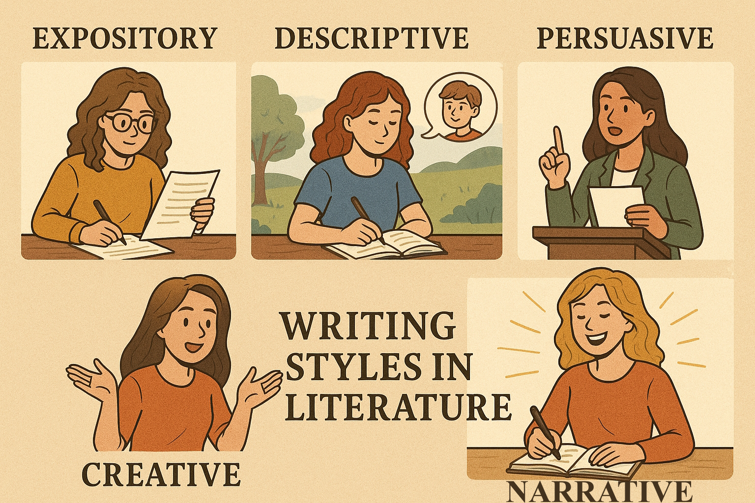 The 5 Main Writing Styles